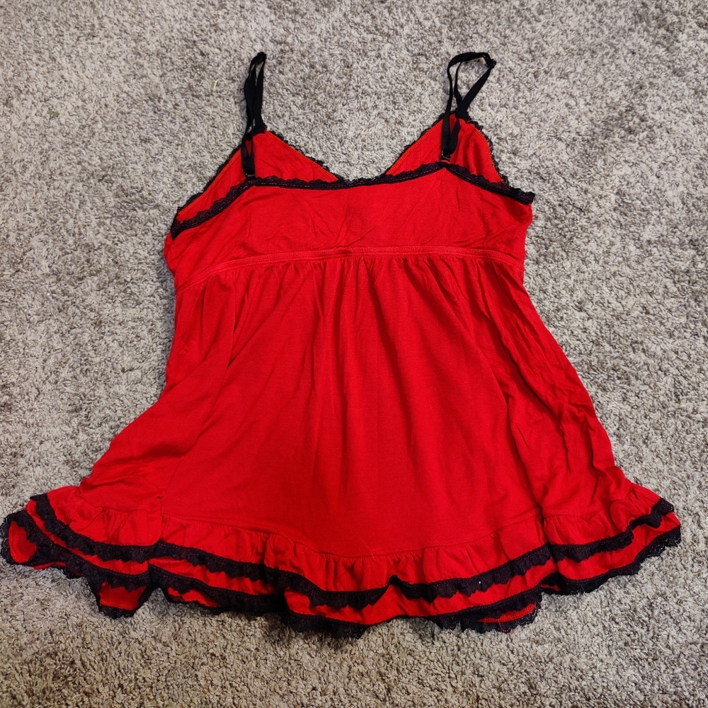 Hips & Curves Babydoll Ruffle Tank - Picture 2 of 5
